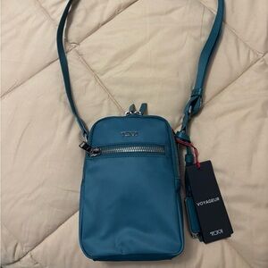 Tumi Teal Persia Crossbody Bag